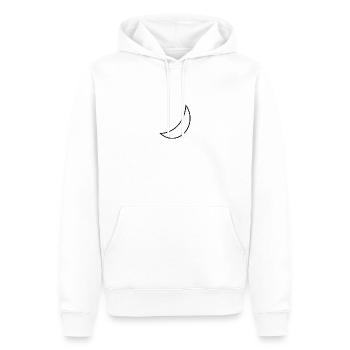 Lunar Moon - Männer Premium Bio Hoodie - Weiß - Vorne - Nico (187cm)