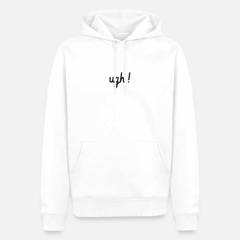 Pouah! - Sweat à capuche Premium bio Homme - blanc