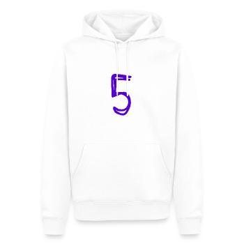 5 JAHRE. 5-JÄHRIGES JUBILÄUM. GEBURTSTAG 5 JAHRE. 5 - Männer Premium Bio Hoodie - Weiß - Vorne - Nico (187cm)