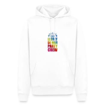 Lloret De Mar Party Crew Saying - Sweat à capuche Premium bio Homme - blanc - Devant - Nico (187cm)
