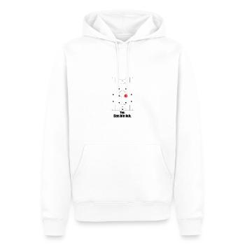 Zentral Mittelfeld ZM Position Fußball T-Shirt - Männer Premium Bio Hoodie - Weiß - Vorne - Nico (187cm)