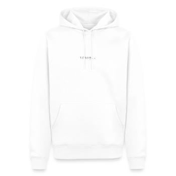 Journey - Men’s Premium Organic Hoodie - white - Front - Nico (187cm)