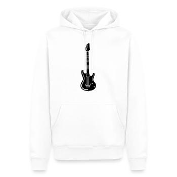 E-Gitarre - Männer Premium Bio Hoodie - Weiß - Vorne - Nico (187cm)
