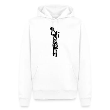 Women basketball tribal de - Männer Premium Bio Hoodie - Weiß - Vorne - Nico (187cm)