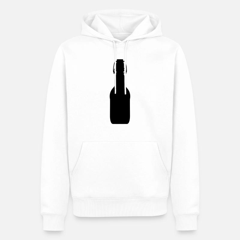 bottle2 - Sweat à capuche Premium bio Homme - blanc