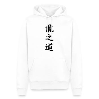 Der Weg des Drachen - Männer Premium Bio Hoodie - Weiß - Vorne - Nico (187cm)