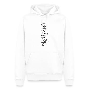 Ahornblatt Blätter Herbst Symbol - Männer Premium Bio Hoodie - Weiß - Vorne - Nico (187cm)