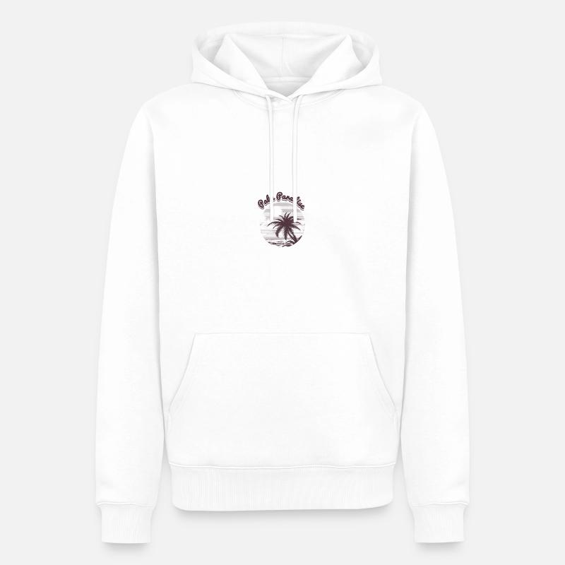 Sommer - Männer Premium Bio Hoodie - Weiß