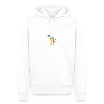 Vogel - Männer Premium Bio Hoodie - Weiß - Vorne - Nico (187cm)