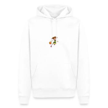 Ballsport - Männer Premium Bio Hoodie - Weiß - Vorne - Nico (187cm)