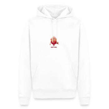 Ballsport - Männer Premium Bio Hoodie - Weiß - Vorne - Nico (187cm)