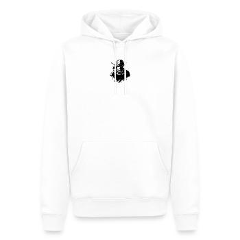 T-shirt Style Anime et Gaming - Personnage Ombre N - Sweat à capuche Premium bio Homme - blanc - Devant - Nico (187cm)