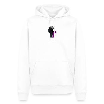asexuell erhobene Faust - Männer Premium Bio Hoodie - Weiß - Vorne - Nico (187cm)