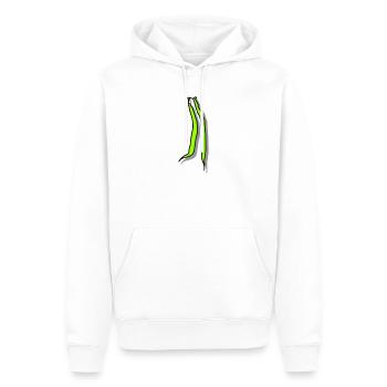 Haricots verts - Sweat à capuche Premium bio Homme - blanc - Devant - Nico (187cm)