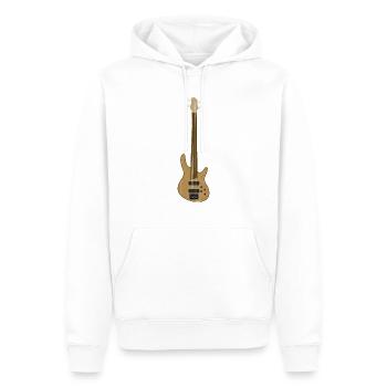 Fretless Bassgitarre - Männer Premium Bio Hoodie - Weiß - Vorne - Nico (187cm)