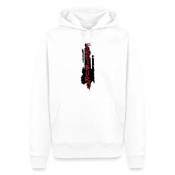freiburg - Men’s Premium Organic Hoodie - white - Front - Nico (187cm)