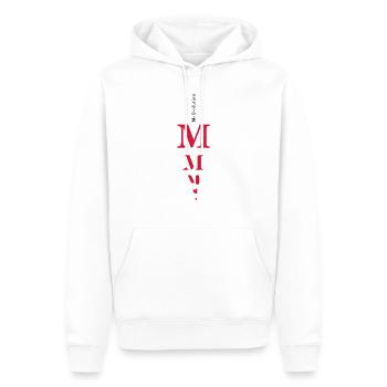 M girl - Männer Premium Bio Hoodie - Weiß - Vorne - Nico (187cm)