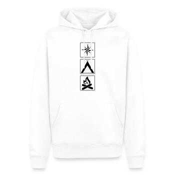 Boy Scout Camping - Men’s Premium Organic Hoodie - white - Front - Nico (187cm)