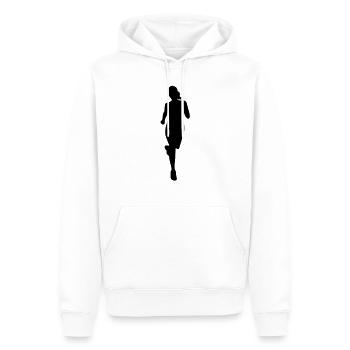 Cross country female de - Männer Premium Bio Hoodie - Weiß - Vorne - Nico (187cm)