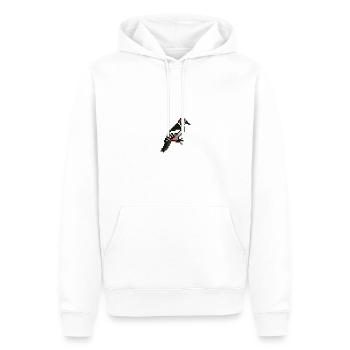 Vogel - Männer Premium Bio Hoodie - Weiß - Vorne - Nico (187cm)