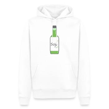Soju Bottle | 소주 | Korea | Korean Alcohol - Männer Premium Bio Hoodie - Weiß - Vorne - Nico (187cm)