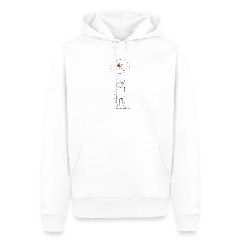 Affe Primat Dschungelbewohner Niedlich Urwald  - Männer Premium Bio Hoodie - Weiß - Vorne - Nico (187cm)
