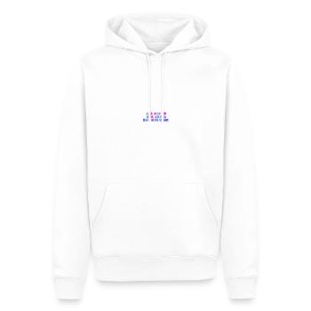 buntLass mich ich muss mich da jetzt reinsteigern! - Männer Premium Bio Hoodie - Weiß - Vorne - Nico (187cm)