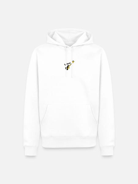 Gitarrenlehrer - Männer Premium Bio Hoodie - Weiß