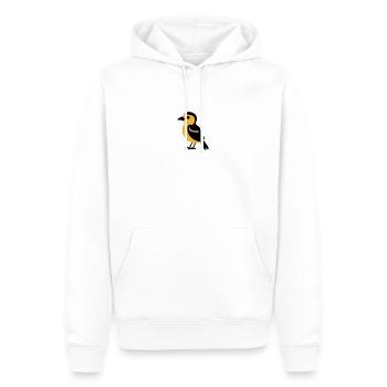 Yellow Bird - Männer Premium Bio Hoodie - Weiß - Vorne - Nico (187cm)