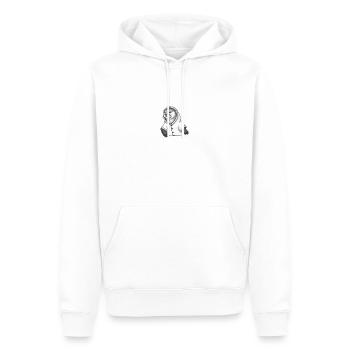 Sea Otter with a hoodie - Männer Premium Bio Hoodie - Weiß - Vorne - Nico (187cm)