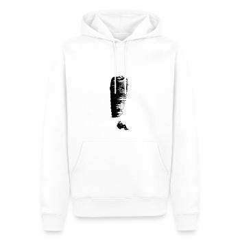 Parapente CP - Sweat à capuche Premium bio Homme - blanc - Devant - Nico (187cm)