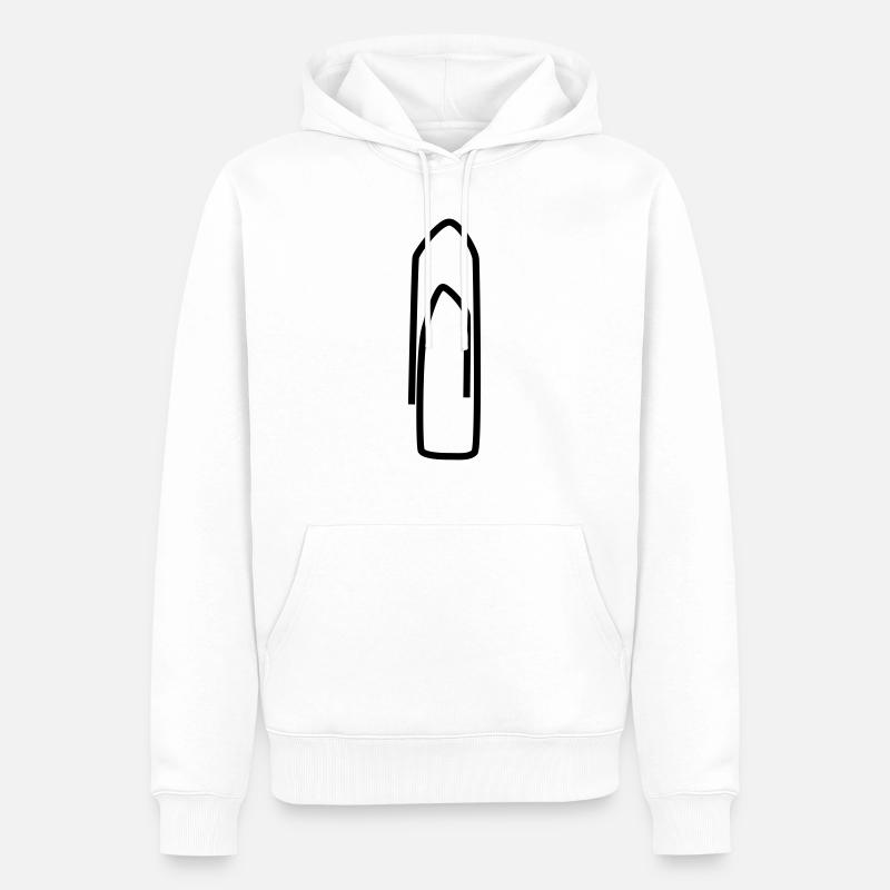Trombone individuellement - Sweat à capuche Premium bio Homme - blanc
