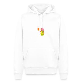 Ballsport - Männer Premium Bio Hoodie - Weiß - Vorne - Nico (187cm)