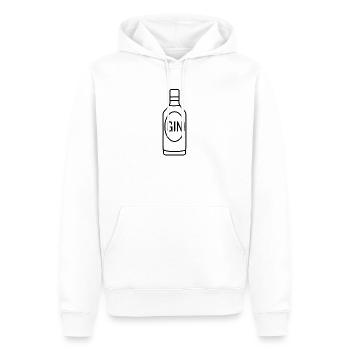 Gin Flasche - Männer Premium Bio Hoodie - Weiß - Vorne - Nico (187cm)