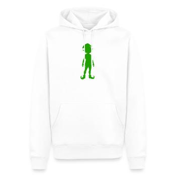 elfe - Männer Premium Bio Hoodie - Weiß - Vorne - Nico (187cm)