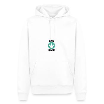 GYM Lover Fitnessstudio Trainieren Muskeln - Männer Premium Bio Hoodie - Weiß - Vorne - Nico (187cm)