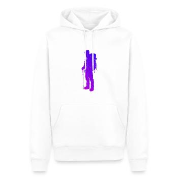 Escalade de bloc Escalade Grimpeuse - Sweat à capuche Premium bio Homme - blanc - Devant - Nico (187cm)