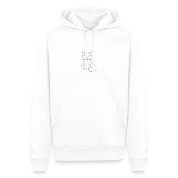 Fuchs - Männer Premium Bio Hoodie - Weiß - Vorne - Nico (187cm)