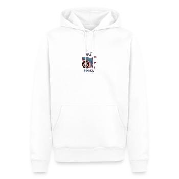 High Finish - Lustig für Dart Fans und Events - Männer Premium Bio Hoodie - Weiß - Vorne - Nico (187cm)