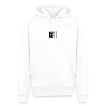 BACUBACU FREEDUM Africa black and white - Sweat à capuche Premium bio Homme - blanc - Devant - Nico (187cm)
