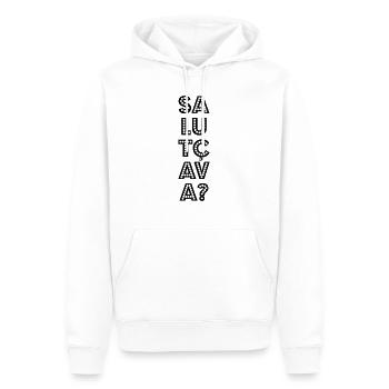 Salut, ça va? - Männer Premium Bio Hoodie - Weiß - Vorne - Nico (187cm)