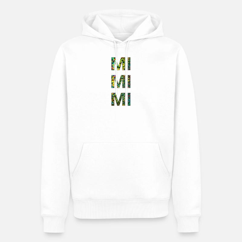 mimimi glitter - Männer Premium Bio Hoodie - Weiß