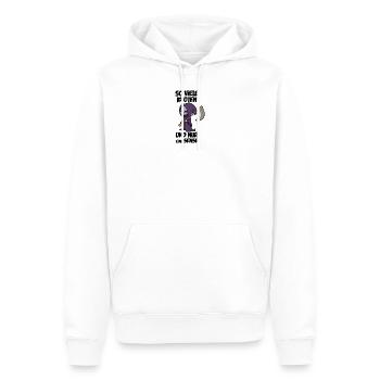 So viele idioten und nur eine Sense - Männer Premium Bio Hoodie - Weiß - Vorne - Nico (187cm)