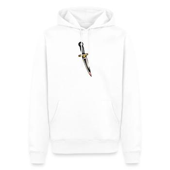 Dague de tatouage classique - Sweat à capuche Premium bio Homme - blanc - Devant - Nico (187cm)