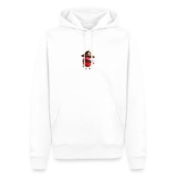 CERISE - Sweat à capuche Premium bio Homme - blanc - Devant - Nico (187cm)