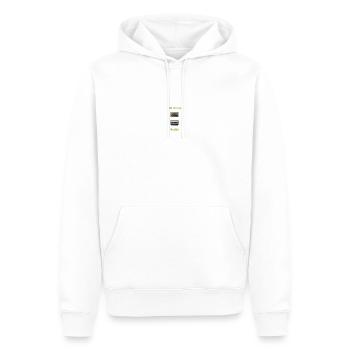 Old School Playlist T-Shirt Design - Männer Premium Bio Hoodie - Weiß - Vorne - Nico (187cm)
