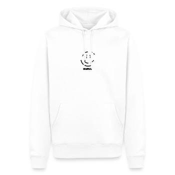 Smile - Männer Premium Bio Hoodie - Weiß - Vorne - Nico (187cm)