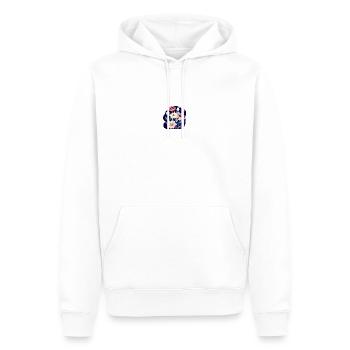 Bouquet de fleurs Fleuristerie Nature Prairie fleurie - Sweat à capuche Premium bio Homme - blanc - Devant - Nico (187cm)