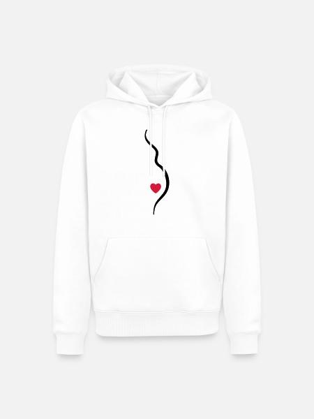 babybauch - Men’s Premium Organic Hoodie - white