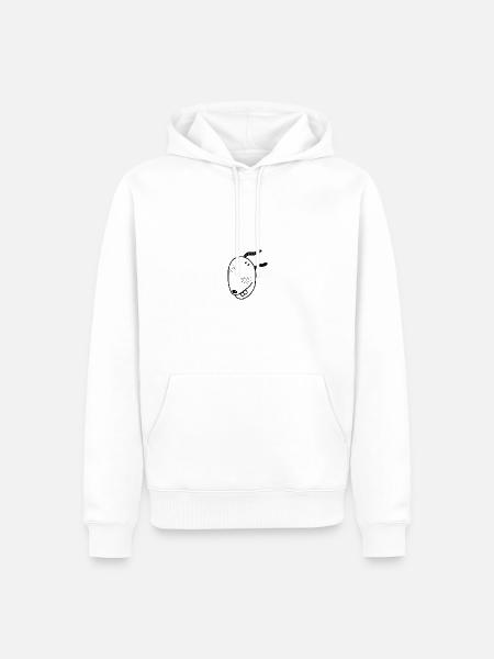 Hund - Männer Premium Bio Hoodie - Weiß